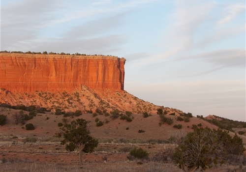 Bidahozhoon Beautiful Place Dlǫ́ǫ́’ Yázhí Prairie Dog Thoreau NM In the distant Tsoodził Mount Taylor
