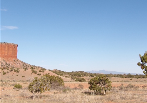 Bidahozhoon Beautiful Place Dlǫ́ǫ́’ Yázhí Prairie Dog Thoreau NM In the distant Tsoodził Mount Taylor